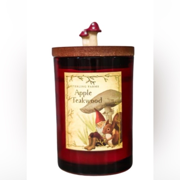 Sterling Farms Apple Teakwood Cottagecore Woodland Scented Candle, 8.1 oz., NWT - Picture 1 of 6